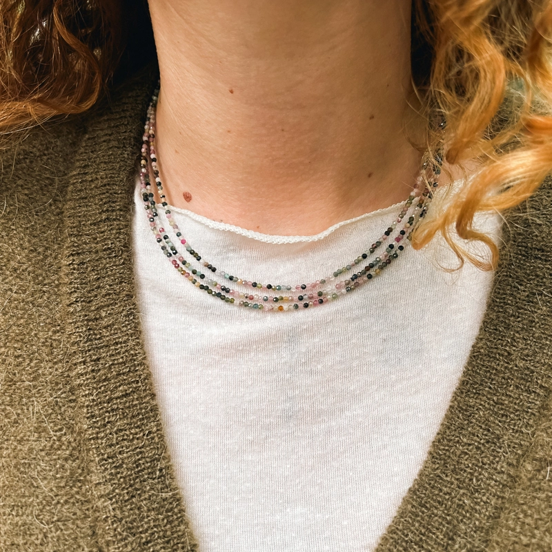 collana Elisa - tormalina policroma